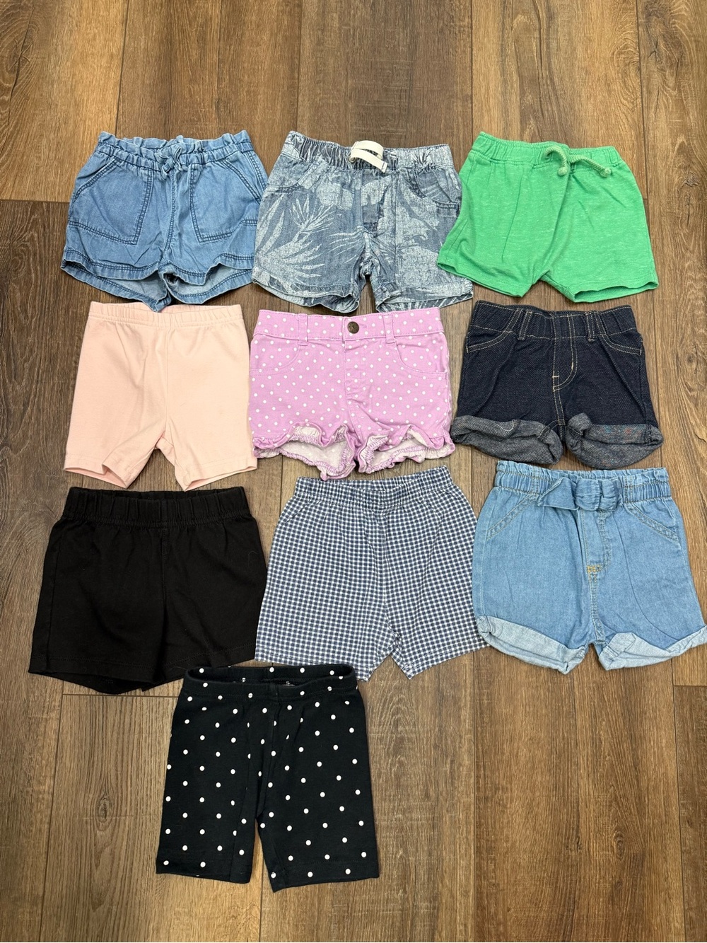 12 month toddler girls shorts bundle